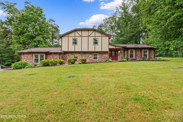 123 Netherlands Rd, Oak Ridge, TN 37830 - view of front of home featuring a front lawn and brick siding