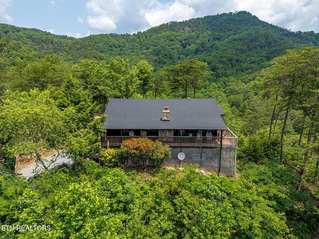 3050 Patty View Way, Sevierville, TN 37862 - aerial view of property and surrounding area with a heavily wooded area