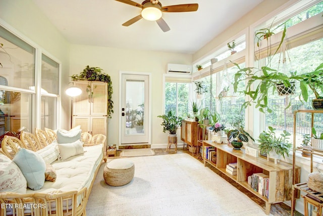 192 Saloli Way, Loudon, TN 37774 - sunroom featuring healthy amount of natural light and a wall mounted AC