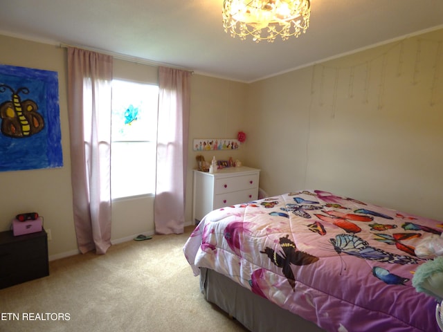 395 E Dumplin Valley Rd, Jefferson City, TN 37760 - carpeted bedroom with a chandelier