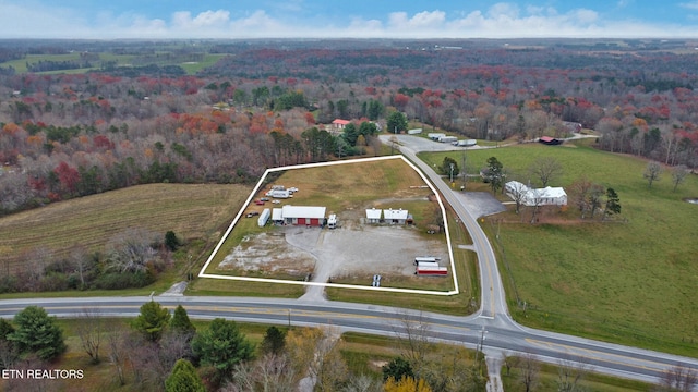 4949 S York Hwy, Jamestown, TN 38556 - view of rural area with property boundaries highlighted and a forest