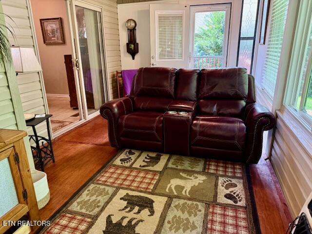 15 Felix Ct, Crossville, TN 38558 - living area featuring wood finished floors and baseboards
