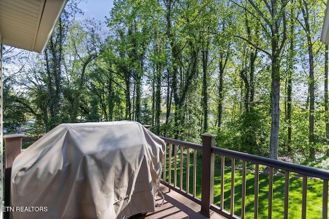 407 Tecumseh Pt, Loudon, TN 37774 - deck featuring a grill