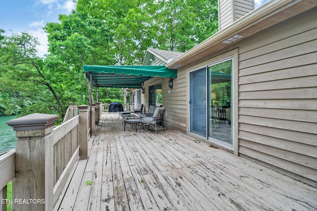 45 Calderwood Cir, Fairfield Glade, TN 38558 - wooden deck with outdoor dining space