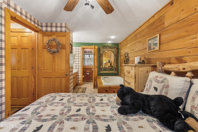 214 Tsali Way, Sevierville, TN 37876 - bedroom with wood walls
