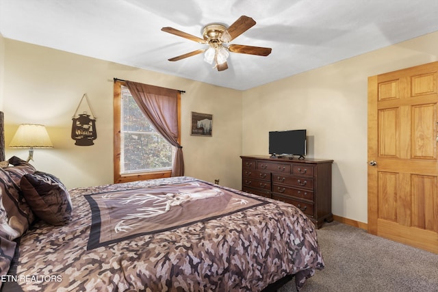 214 Tsali Way, Sevierville, TN 37876 - bedroom with carpet, ceiling fan, and baseboards