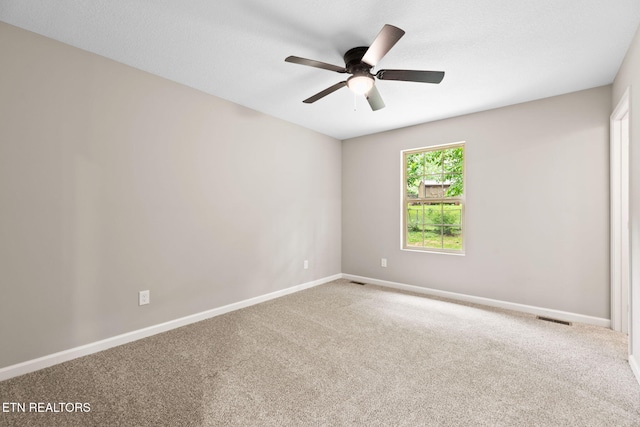 109 Ivy Ln, Oak Ridge, TN 37830 - carpeted spare room featuring ceiling fan and baseboards