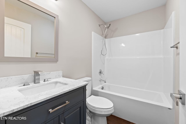 109 Ivy Ln, Oak Ridge, TN 37830 - bathroom featuring vanity, shower / bath combination, and wood finished floors