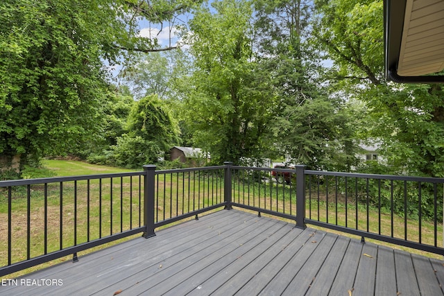 109 Ivy Ln, Oak Ridge, TN 37830 - deck with a yard