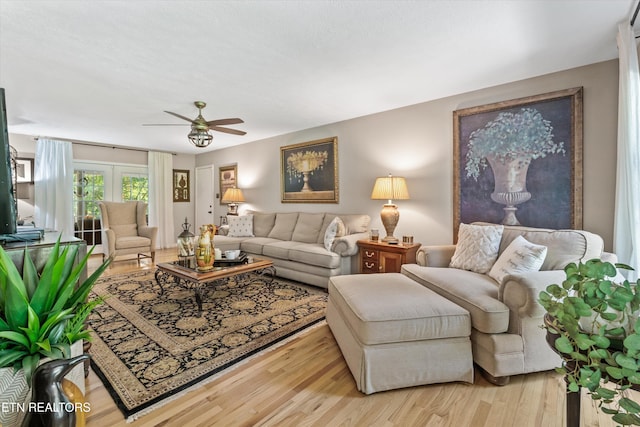109 Cheeskogili Way, Loudon, TN 37774 - living area featuring ceiling fan and wood finished floors