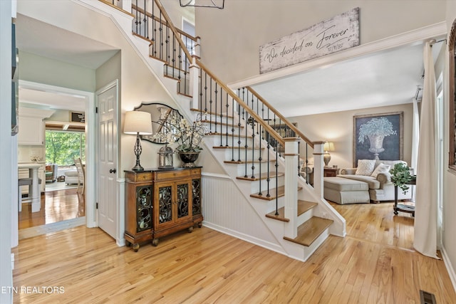 109 Cheeskogili Way, Loudon, TN 37774 - staircase featuring hardwood / wood-style floors