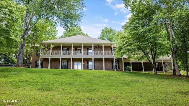 11514 Dobe Way, Knoxville, TN 37932 - back of property with a yard and a wooden deck