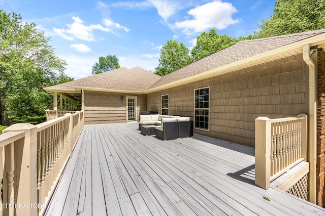 11514 Dobe Way, Knoxville, TN 37932 - wooden deck featuring an outdoor living space