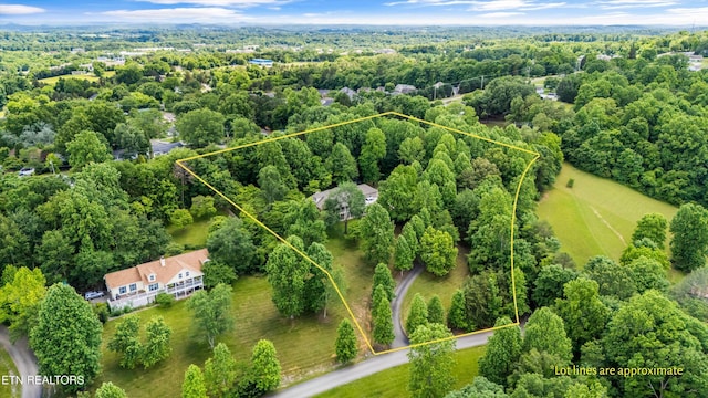 11514 Dobe Way, Knoxville, TN 37932 - view of property location with property boundaries highlighted and a heavily wooded area