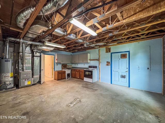 422 Willow Tree Ln, Morristown, TN 37814 - garage featuring water heater and heating unit