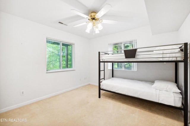 635 Gold Dust Dr, Pigeon Forge, TN 37863 - bedroom with carpet floors, baseboards, and ceiling fan
