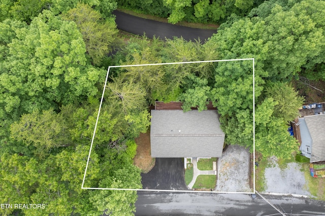 635 Gold Dust Dr, Pigeon Forge, TN 37863 - aerial view of property's location with property boundaries highlighted