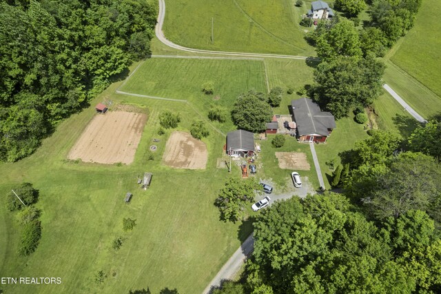 4884 Jones Cove Rd, Cosby, TN 37722 - aerial view of sparsely populated area featuring extensive farmland
