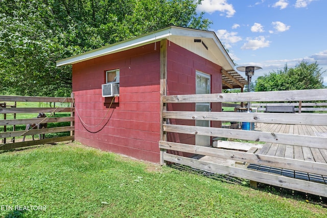 4884 Jones Cove Rd, Cosby, TN 37722 - view of outbuilding with cooling unit