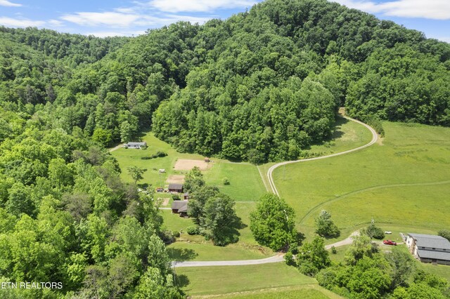4884 Jones Cove Rd, Cosby, TN 37722 - aerial view of a heavily wooded area