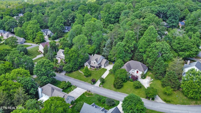 104 Maltese Ln, Oak Ridge, TN 37830 - aerial overview of property's location featuring a forest and nearby suburban area