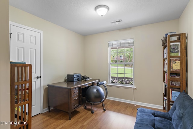 1713 Haley Glenn Ln, Knoxville, TN 37920 - office area featuring light wood-style flooring and baseboards