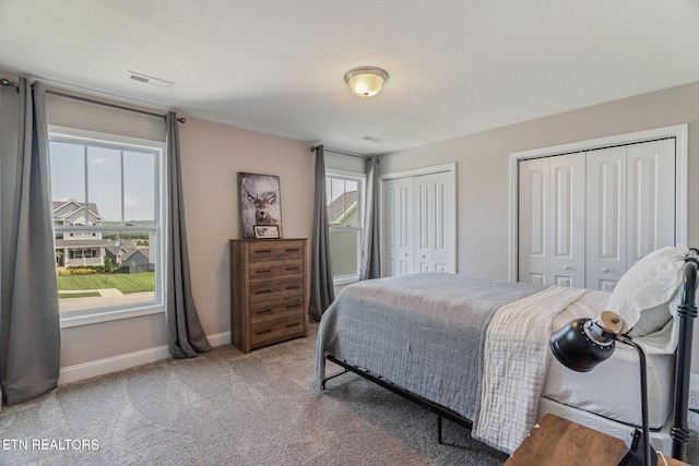 111 Chaseberry Rd, Oak Ridge, TN 37830 - carpeted bedroom with multiple windows and two closets