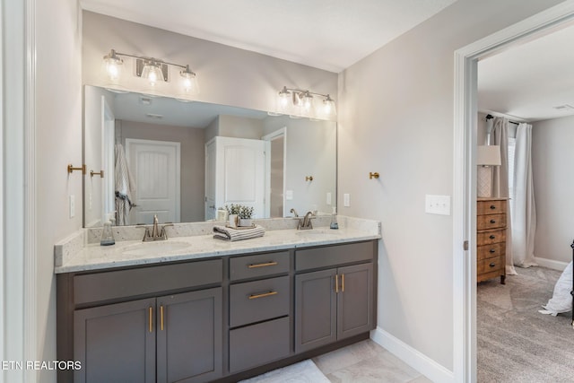 111 Chaseberry Rd, Oak Ridge, TN 37830 - bathroom with double vanity and baseboards