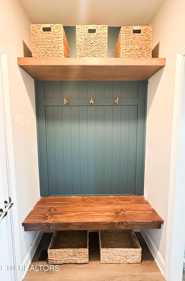 111 Chaseberry Rd, Oak Ridge, TN 37830 - mudroom featuring baseboards and wood finished floors