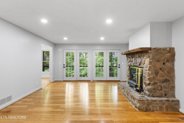 120 Kingdom Ln, Walland, TN 37886 - living room featuring healthy amount of natural light, a fireplace, recessed lighting, and light wood finished floors