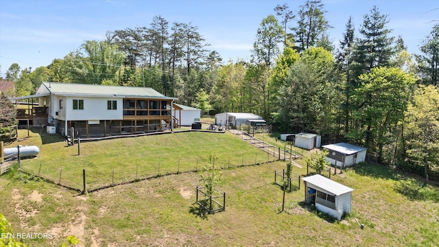 1159 Ditney Ln, Sevierville, TN 37876 - back of property with metal roof