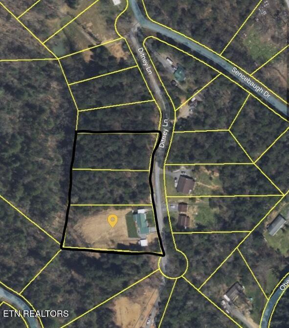 1159 Ditney Ln, Sevierville, TN 37876 - map of property location