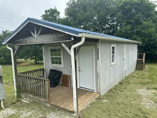1059 Hale Rd, Dandridge, TN 37725 - view of outdoor structure with stairway