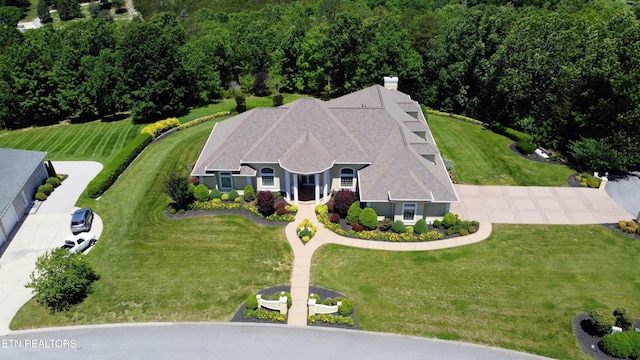 109 Divot Pl, Tazewell, TN 37879 - view from above of property featuring a heavily wooded area