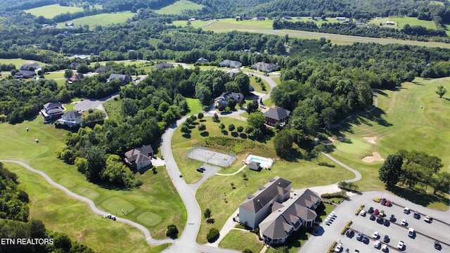 109 Divot Pl, Tazewell, TN 37879 - aerial perspective of suburban area with a golf course