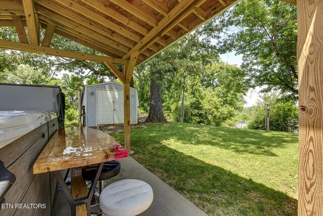 111 Ellis St, Vonore, TN 37885 - view of green lawn featuring outdoor dining space