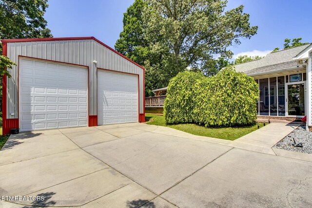 111 Ellis St, Vonore, TN 37885 - view of detached garage