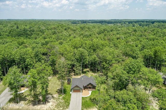 191 Creekview Ct, Jamestown, TN 38556 - view from above of property with a heavily wooded area