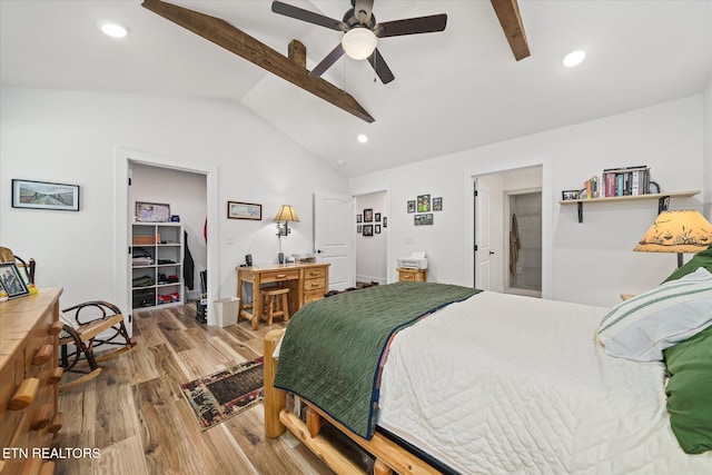 191 Creekview Ct, Jamestown, TN 38556 - bedroom with wood finished floors, recessed lighting, and a ceiling fan