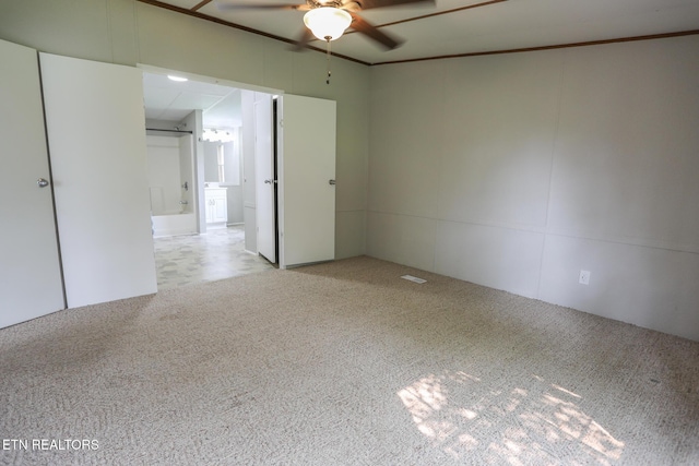 641 W Fork Rd, Loudon, TN 37774 - carpeted spare room featuring a ceiling fan
