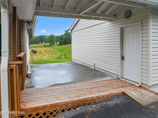 321 Ailey Rd, Dandridge, TN 37725 - wooden terrace with a patio