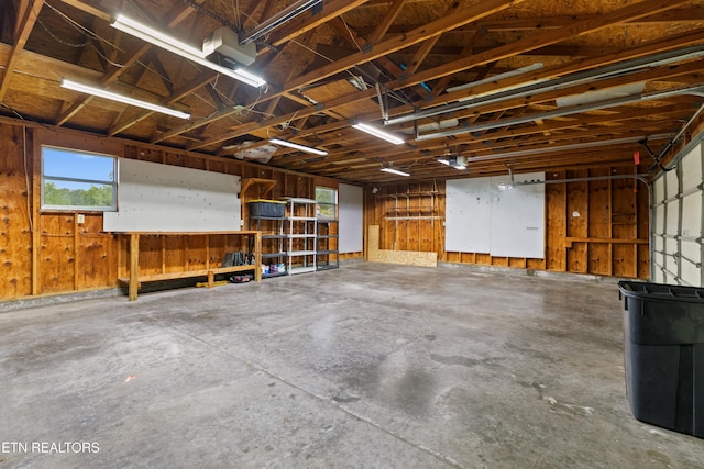321 Ailey Rd, Dandridge, TN 37725 - garage featuring wood walls