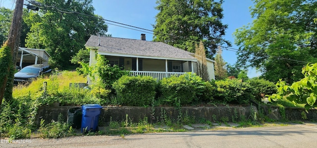 378 Church St, Jellico, TN 37762 - view of front of property with a chimney and a porch