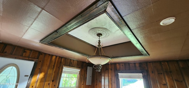 378 Church St, Jellico, TN 37762 - detailed view of wooden walls and a smoke detector