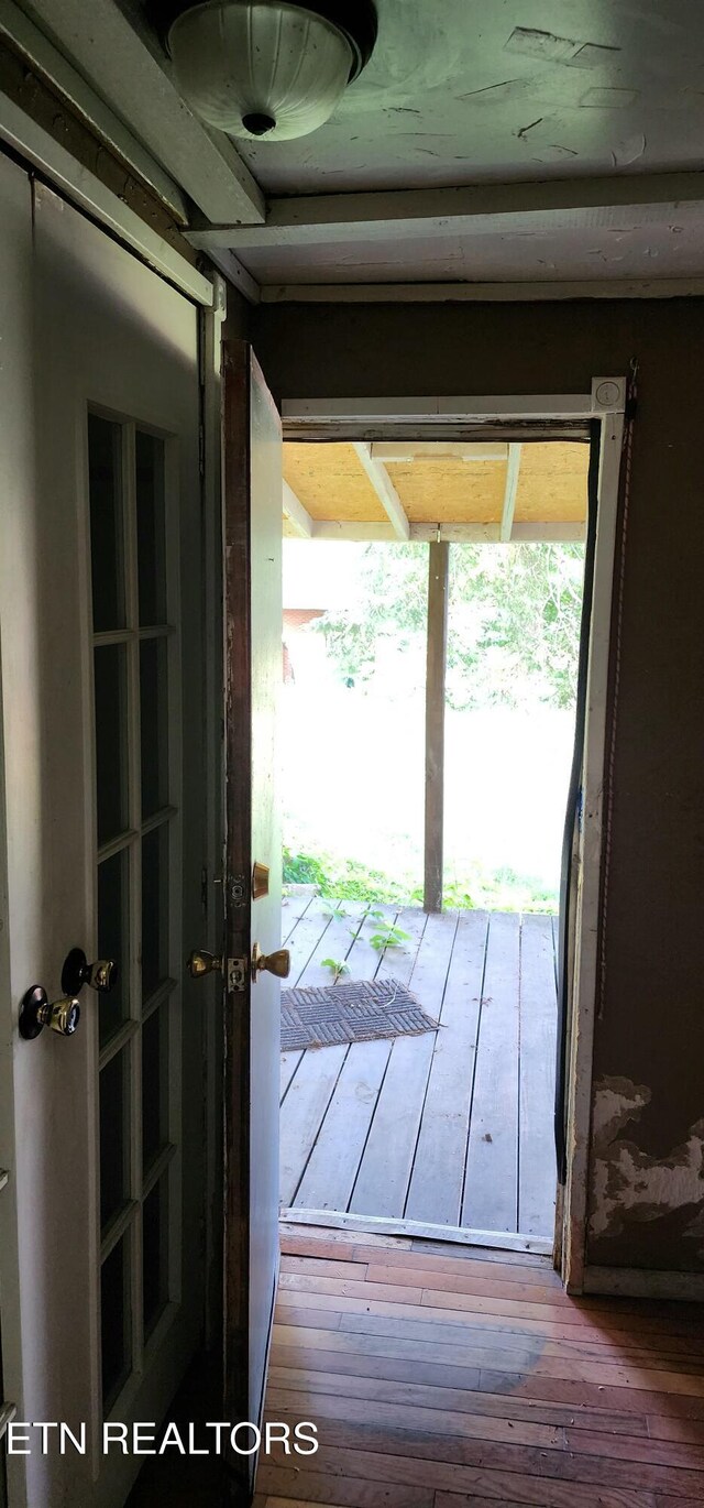 378 Church St, Jellico, TN 37762 - doorway featuring hardwood / wood-style floors