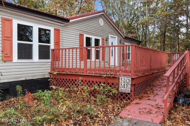 1477 Womac Hollow Rd, Ten Mile, TN 37880 - view of wooden deck
