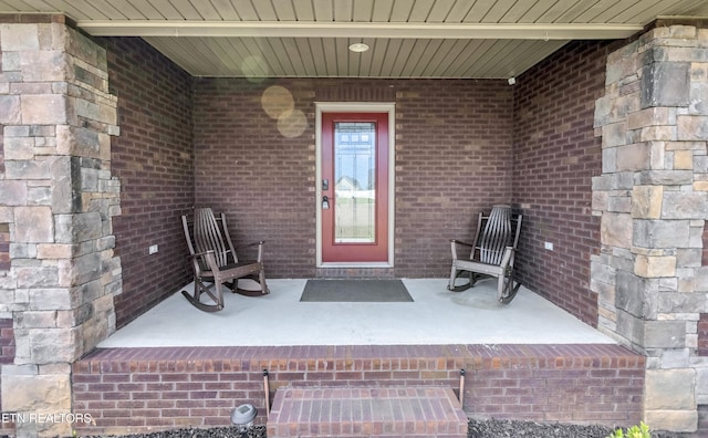 6305 Glen Eagle Ln, Knoxville, TN 37921 - doorway to property featuring brick siding
