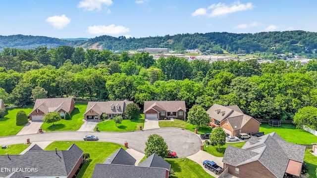 6305 Glen Eagle Ln, Knoxville, TN 37921 - aerial perspective of suburban area with a heavily wooded area