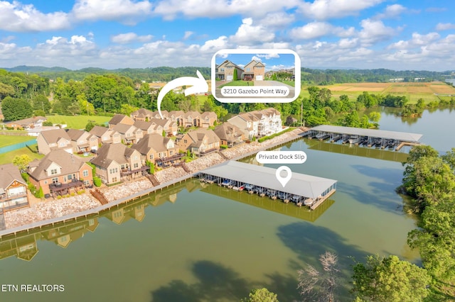3210 Gazebo Point Way, Knoxville, TN 37920 - aerial view of a nearby body of water
