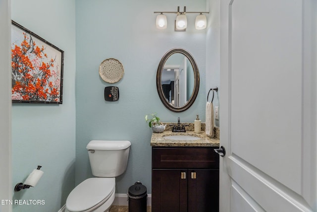 3210 Gazebo Point Way, Knoxville, TN 37920 - half bathroom with toilet, vanity, and baseboards